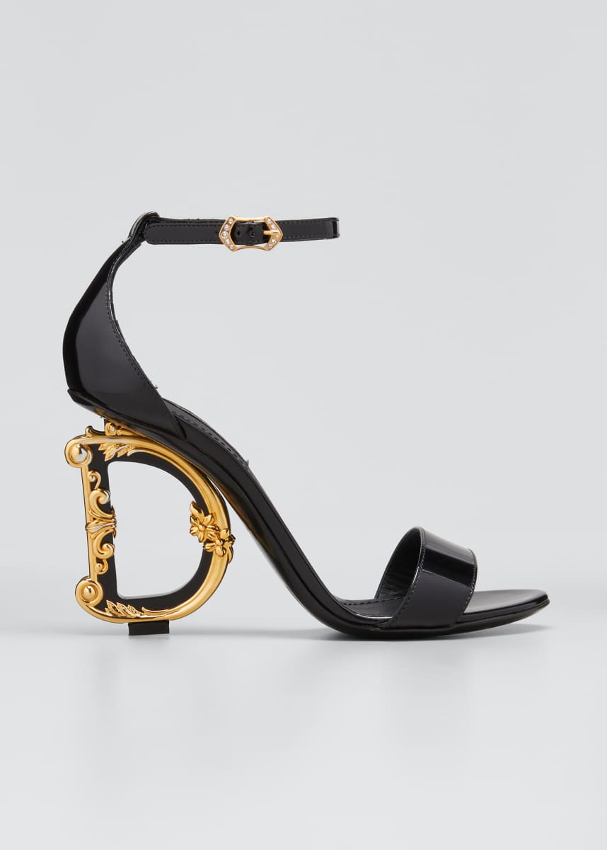 dolce and gabbana logo sandals
