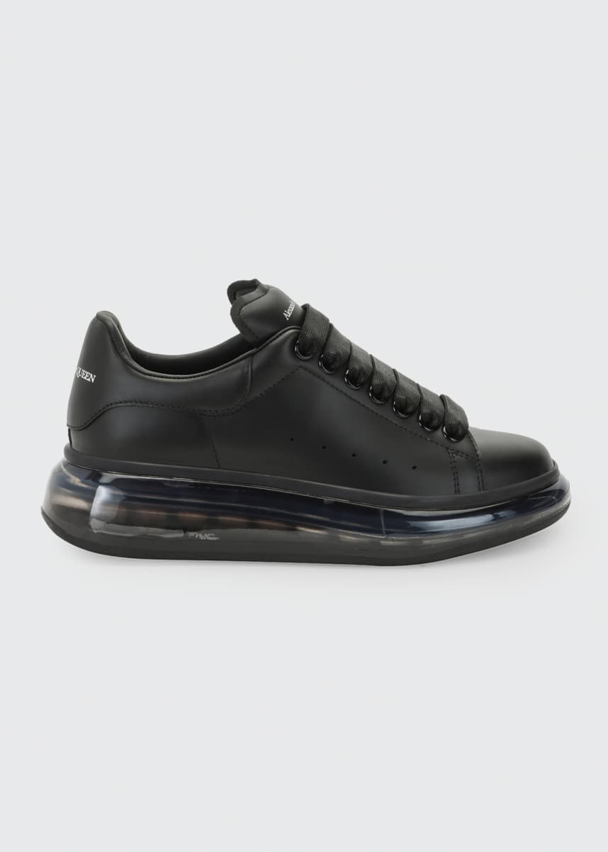 alexander mcqueen iridescent transparent oversized sneakers