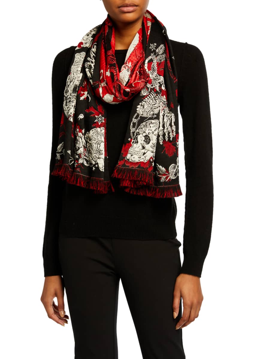 Alexander Mcqueen Women S Accessories Scarves At Bergdorf Goodman