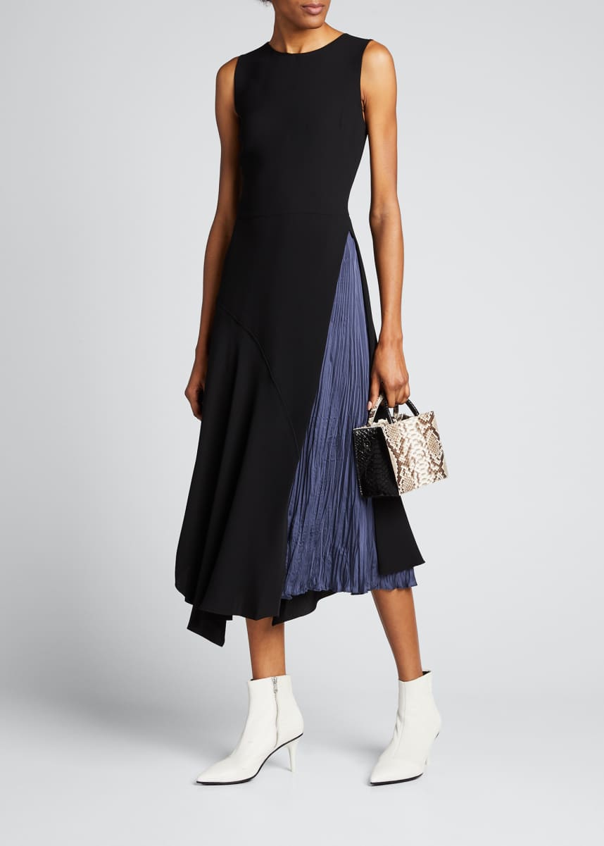 warehouse mixed spot dress