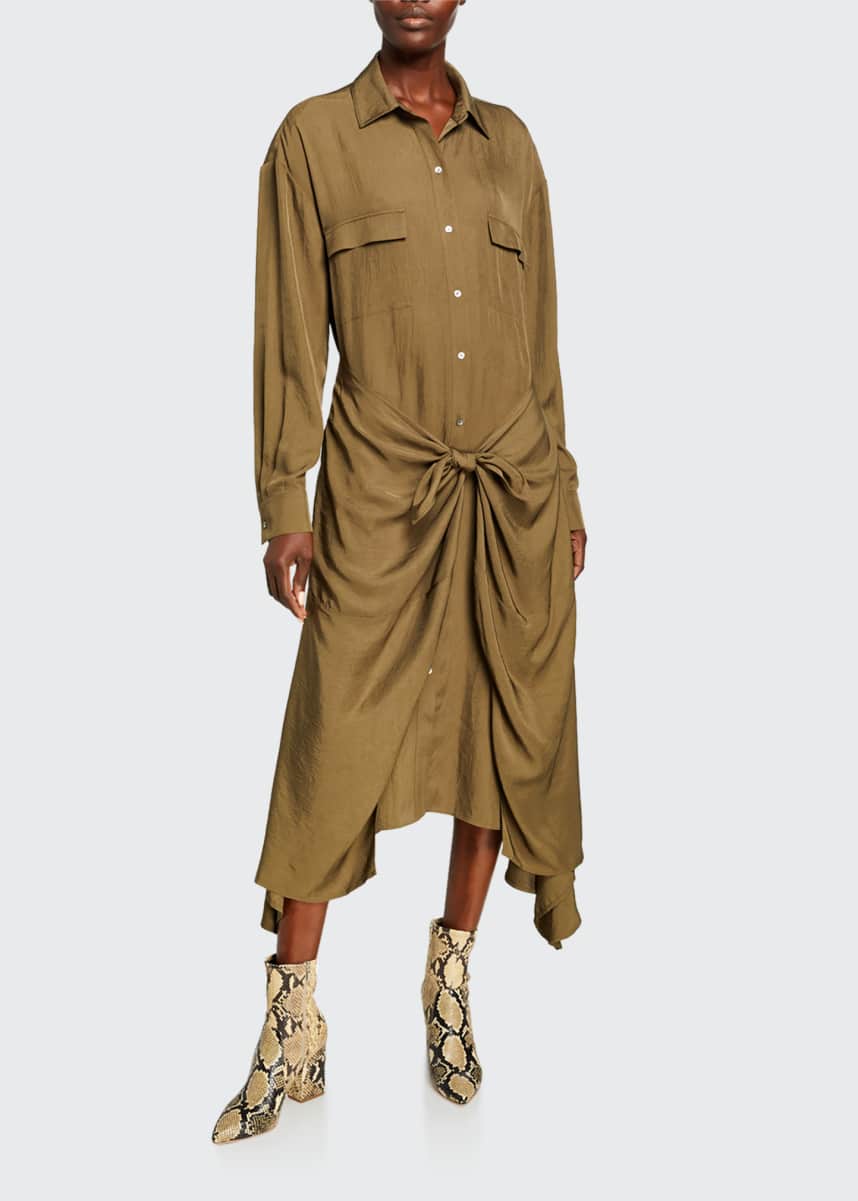 short shirt with gown