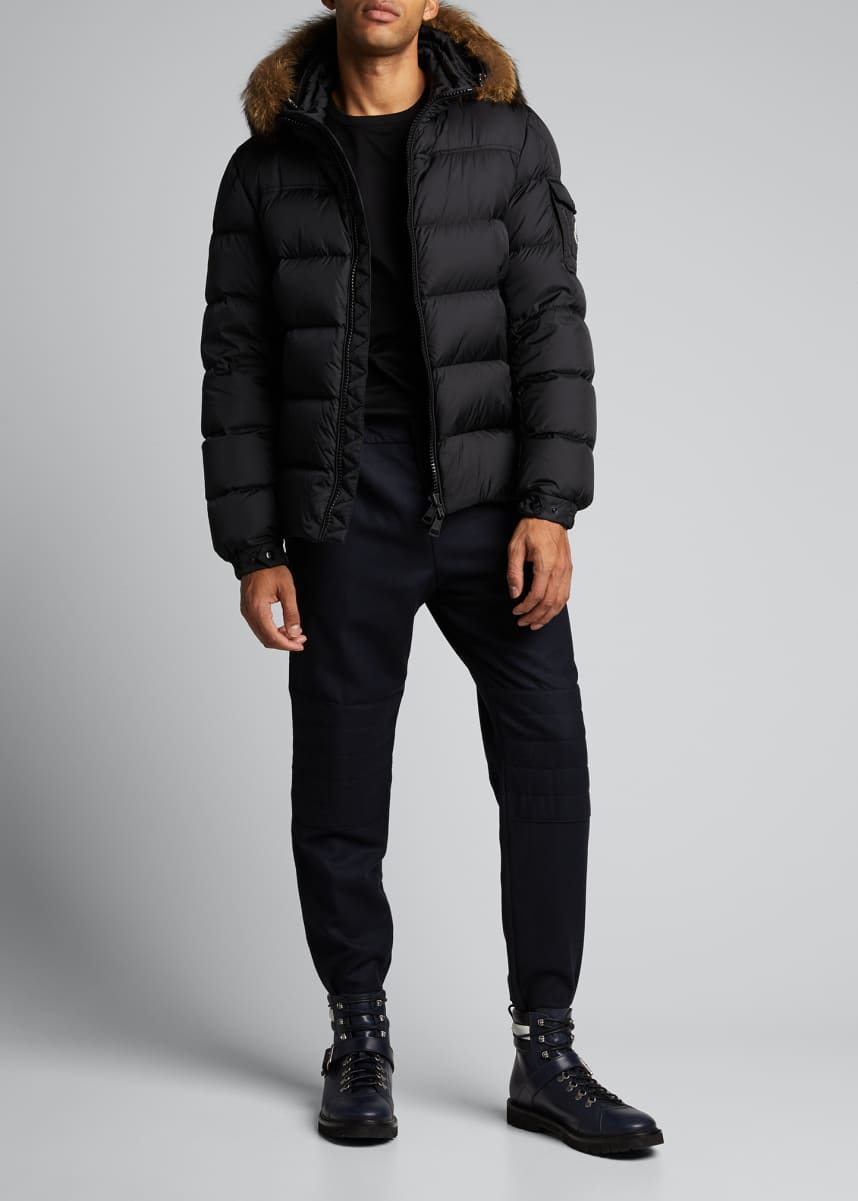 moncler with fur hood mens