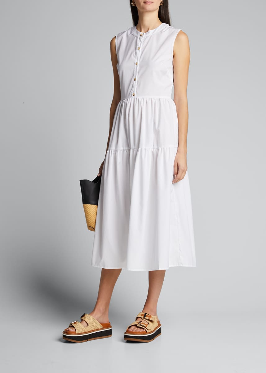 lucia ditzy long dress dark green