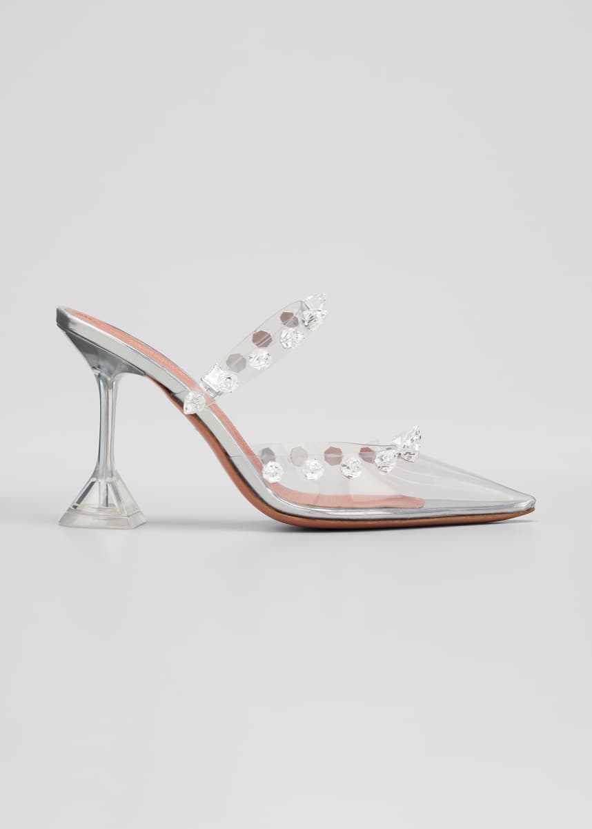 amina muaddi clear mules