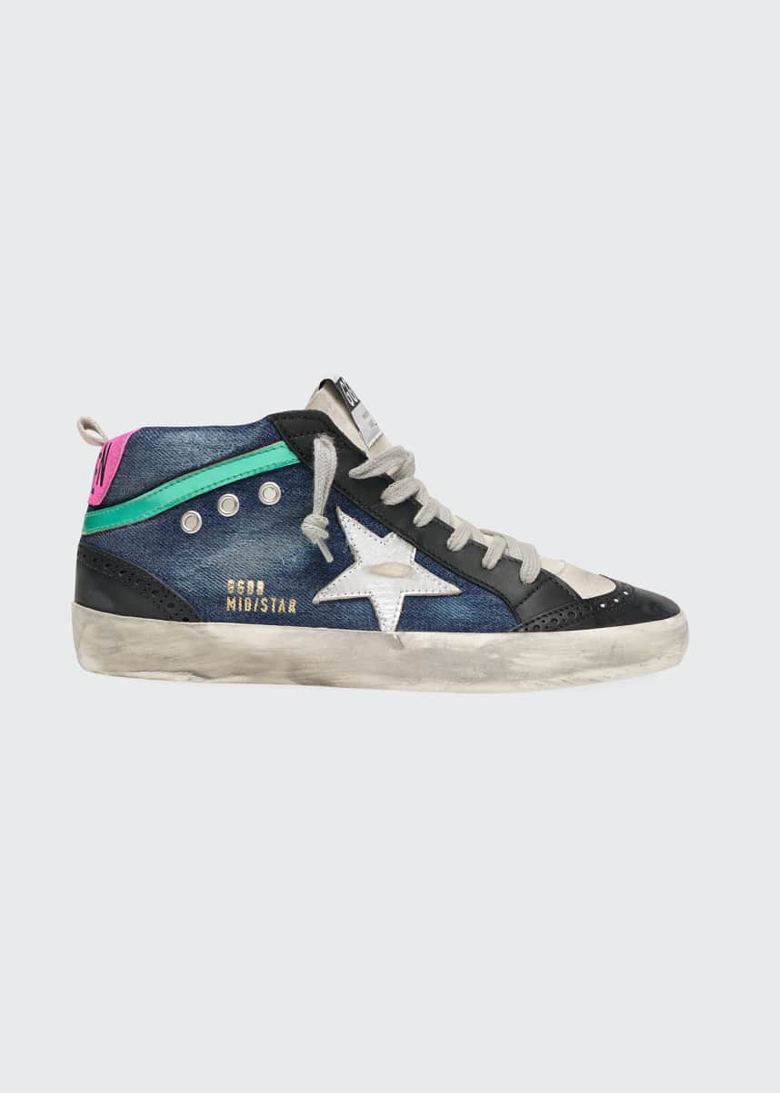 golden goose neon sneakers
