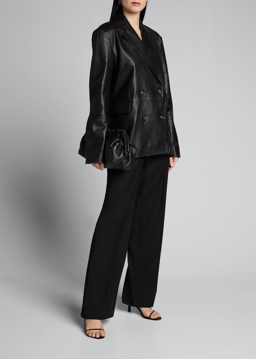 loulou studio leather blazer