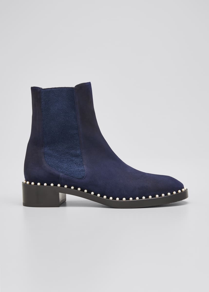 stuart weitzman laine suede chelsea boots