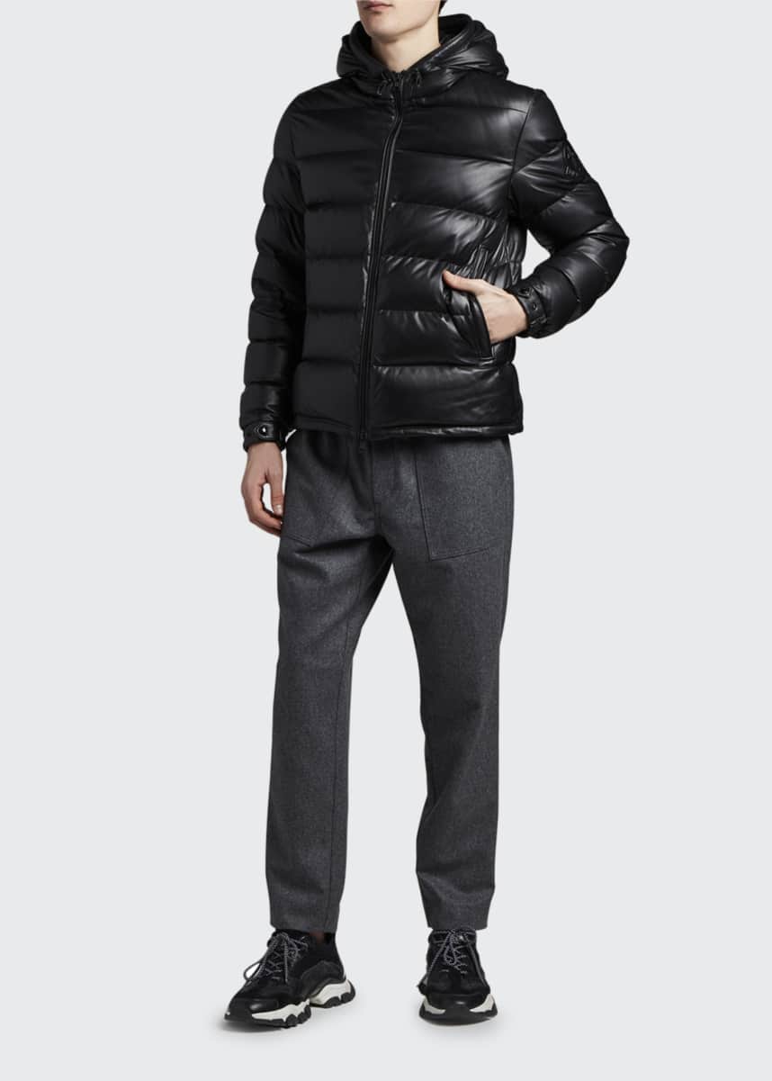 moncler matte black jacket