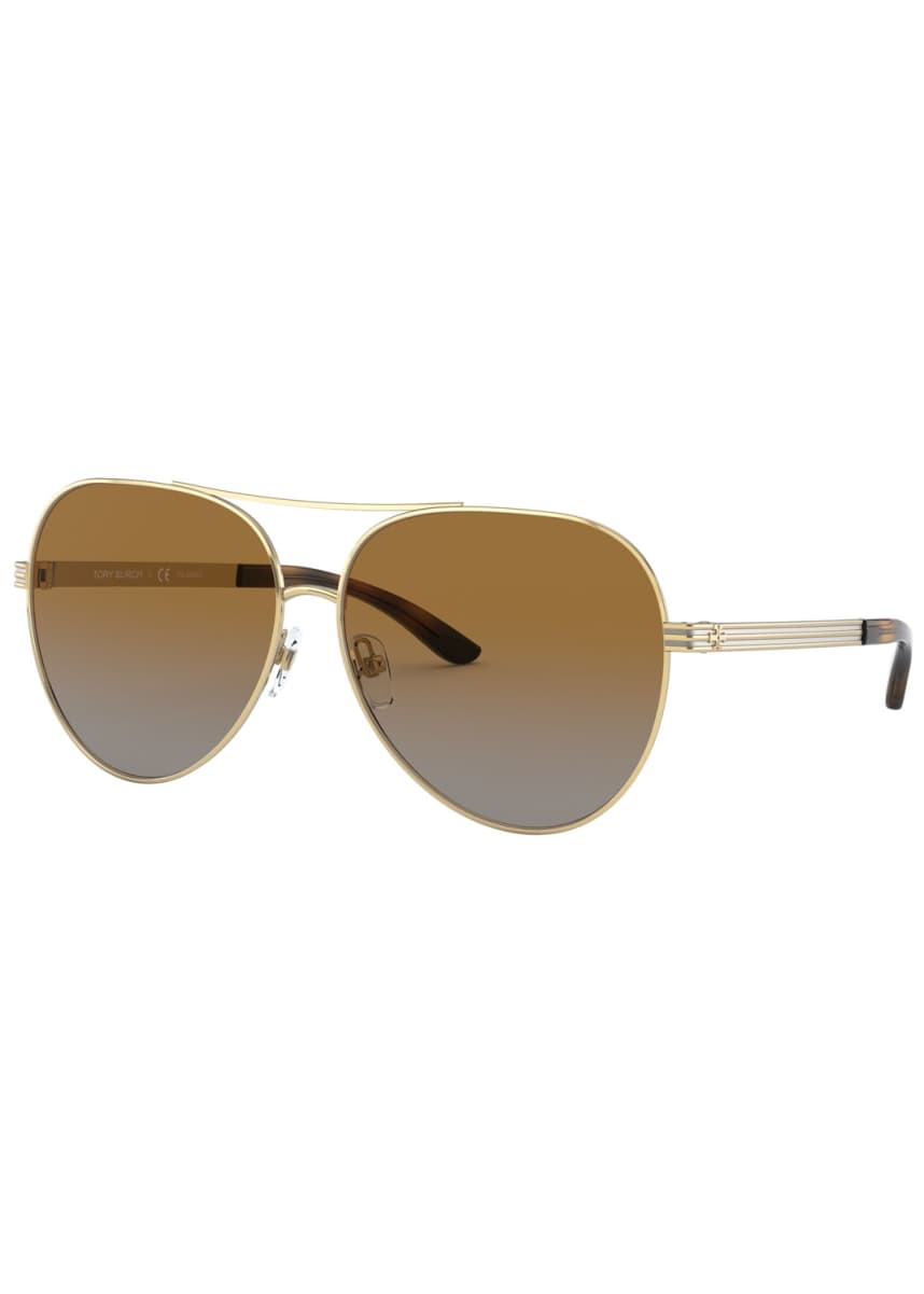tory burch small aviator sunglasses