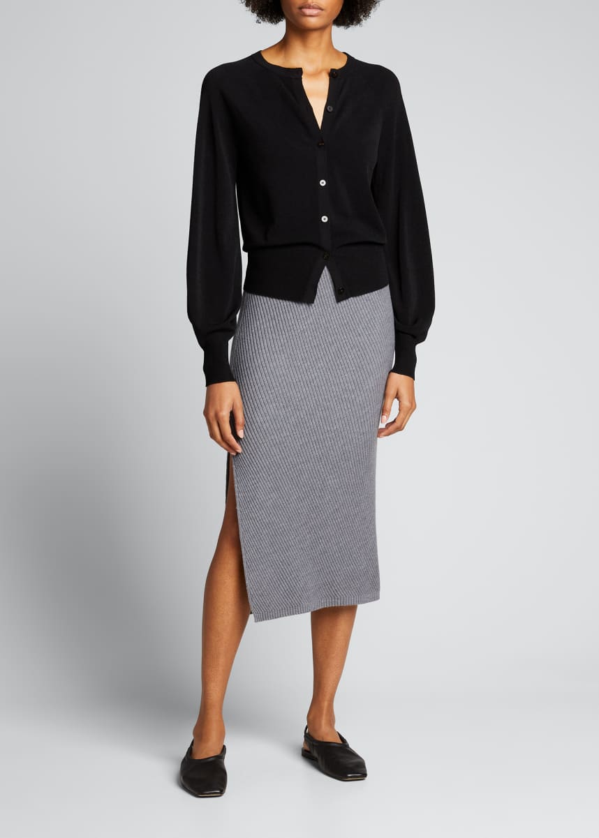 theory twisted rib skirt