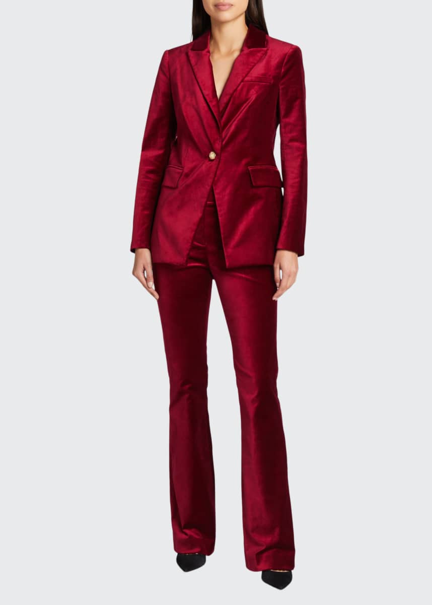 veronica beard velvet pants