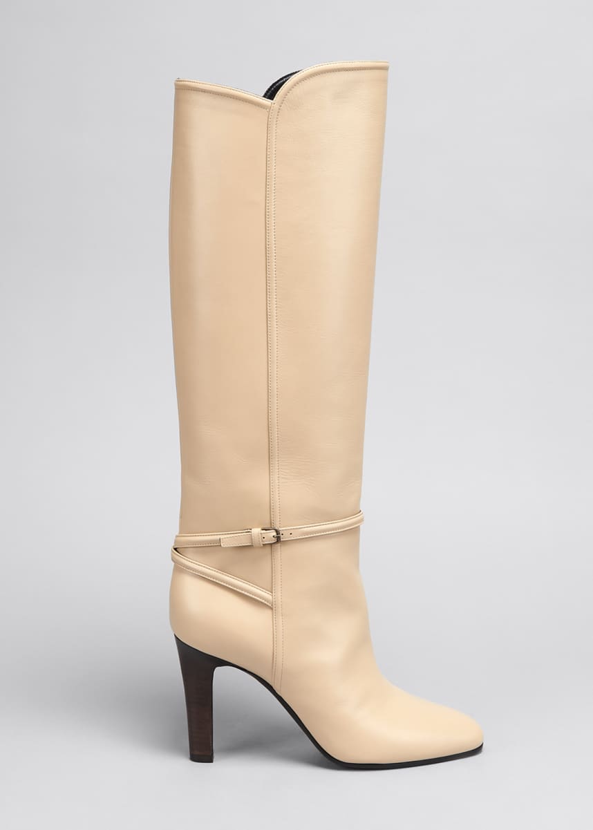 ysl flat boots