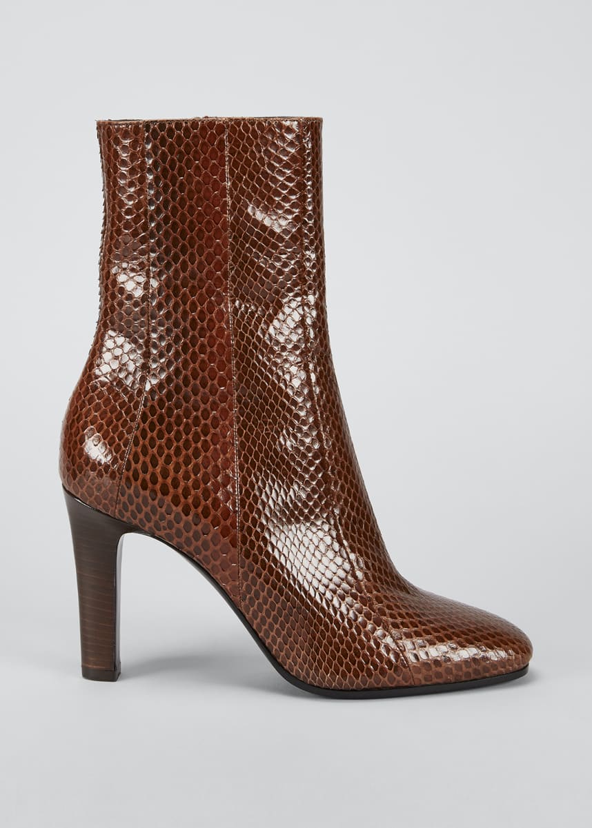 saint laurent snakeskin boots