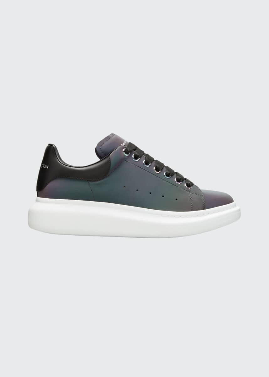 alexander mcqueen iridescent transparent oversized sneakers
