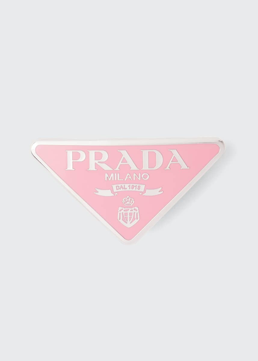 Prada logo hair clip clearance