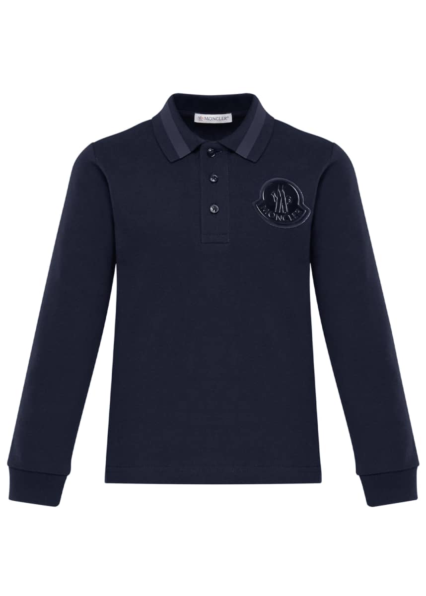 baby moncler long sleeve polo