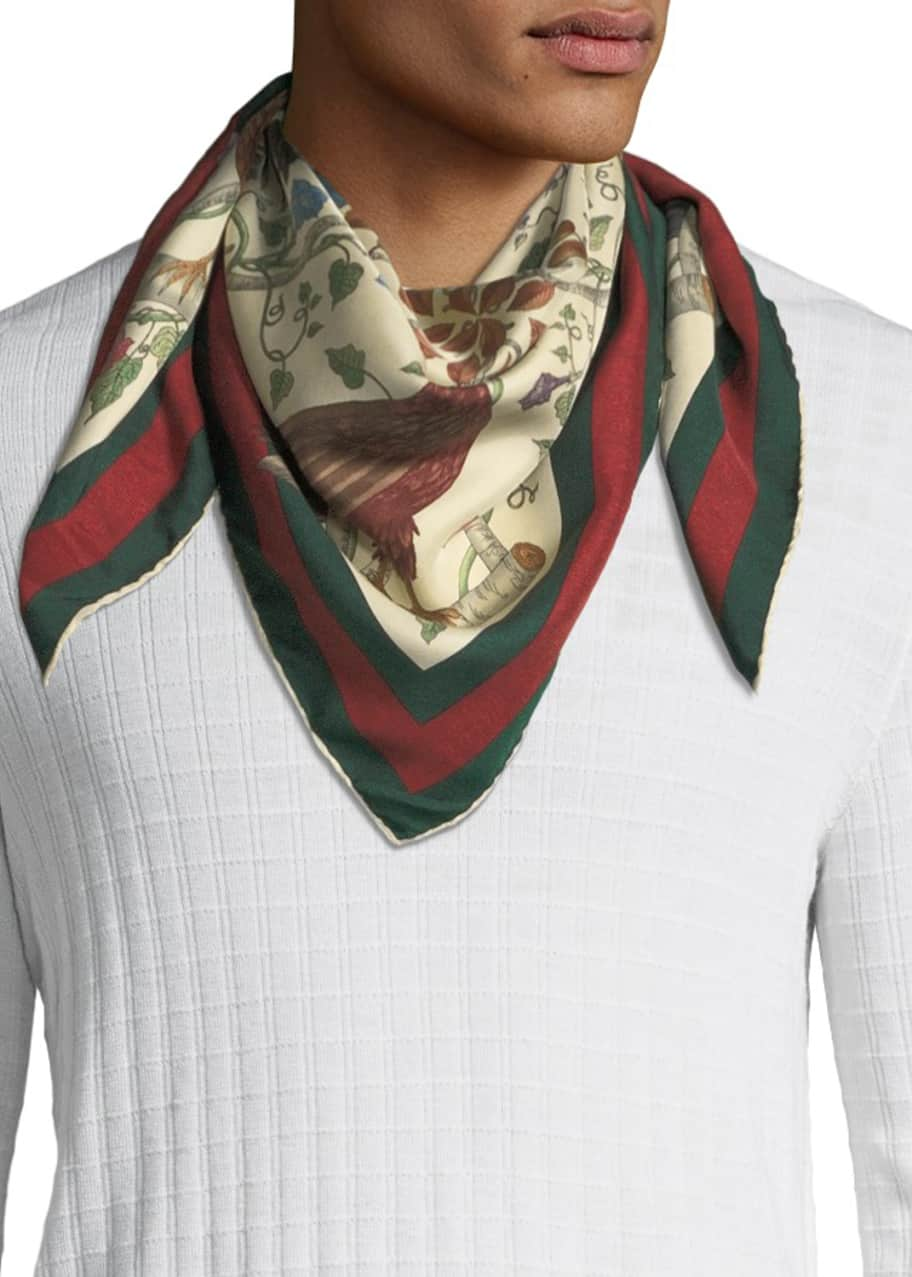 Forskelle Render øje Gucci Foulard Condor Scarf, 90cm Square - Bergdorf Goodman