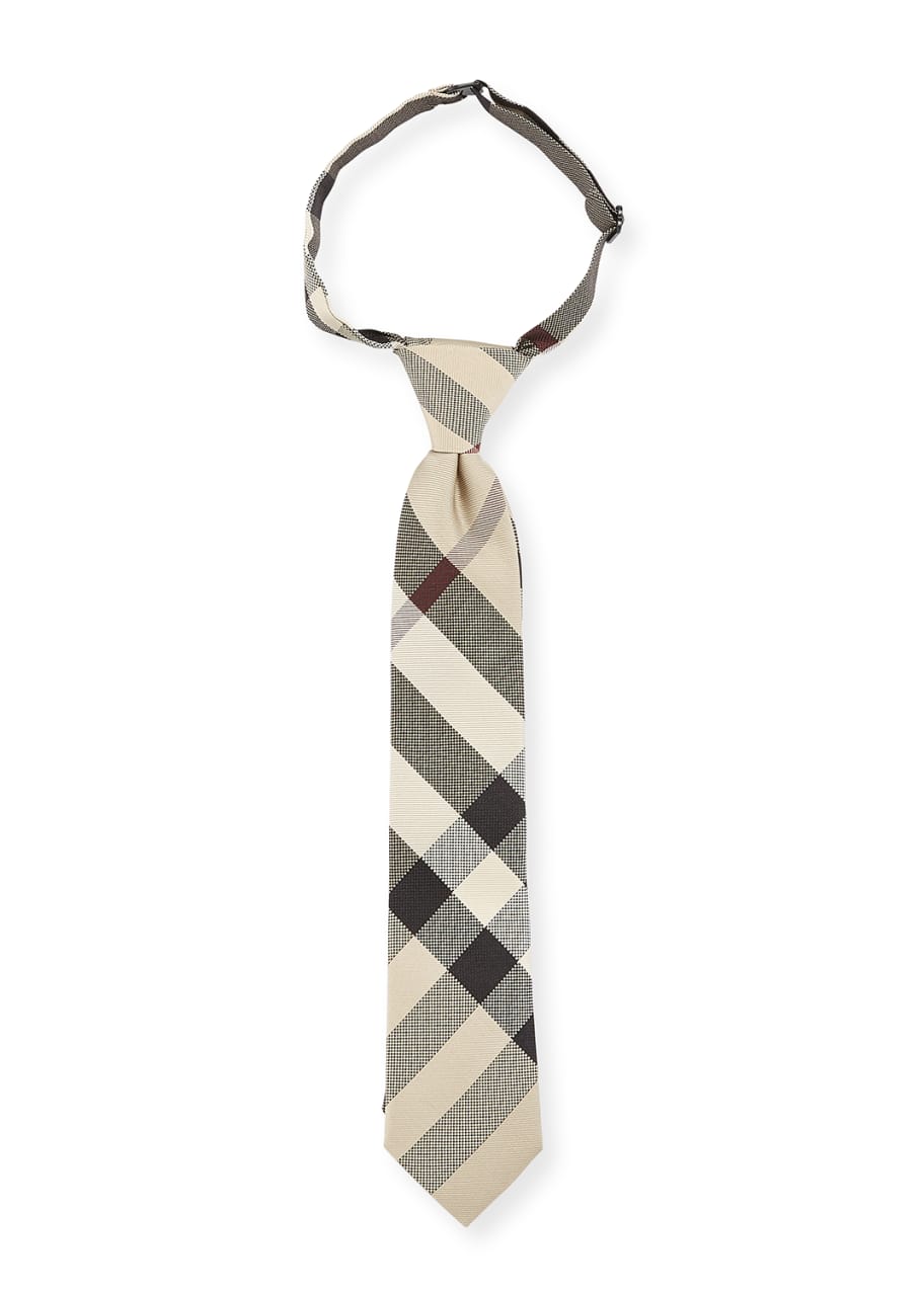 Burberry Kids Manston Silk Check Tie New Classic Bergdorf Goodman