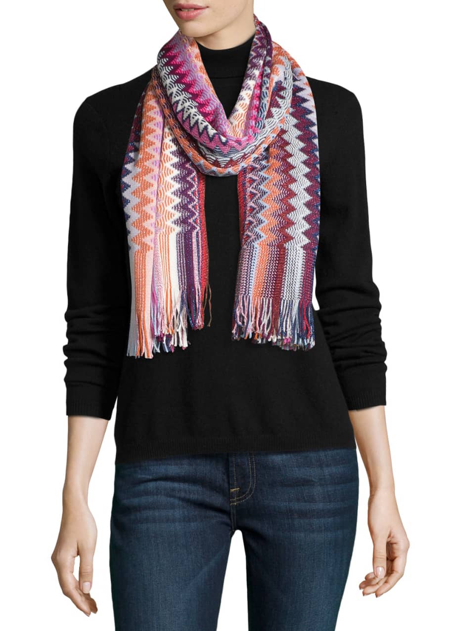 Missoni zig zag scarf top