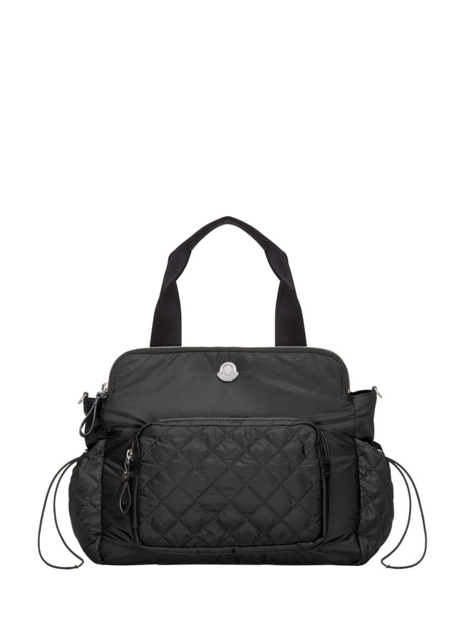 Moncler Mommy Nylon Diaper Bag Black Bergdorf Goodman