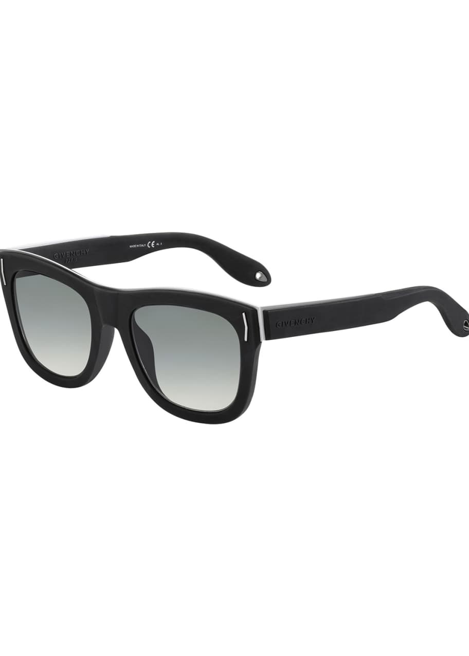 Givenchy Metal Rubber Square Sunglasses Bergdorf Goodman