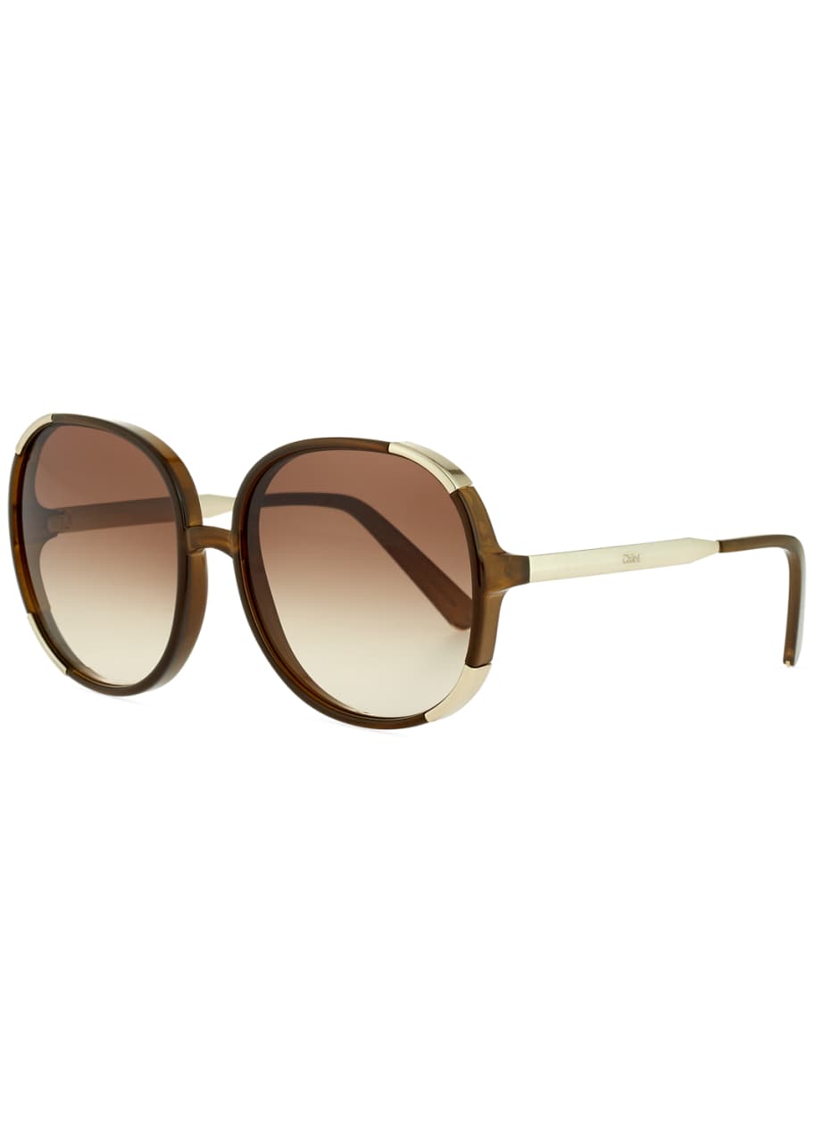 Chloe Myrte Capped Square Sunglasses Bergdorf Goodman