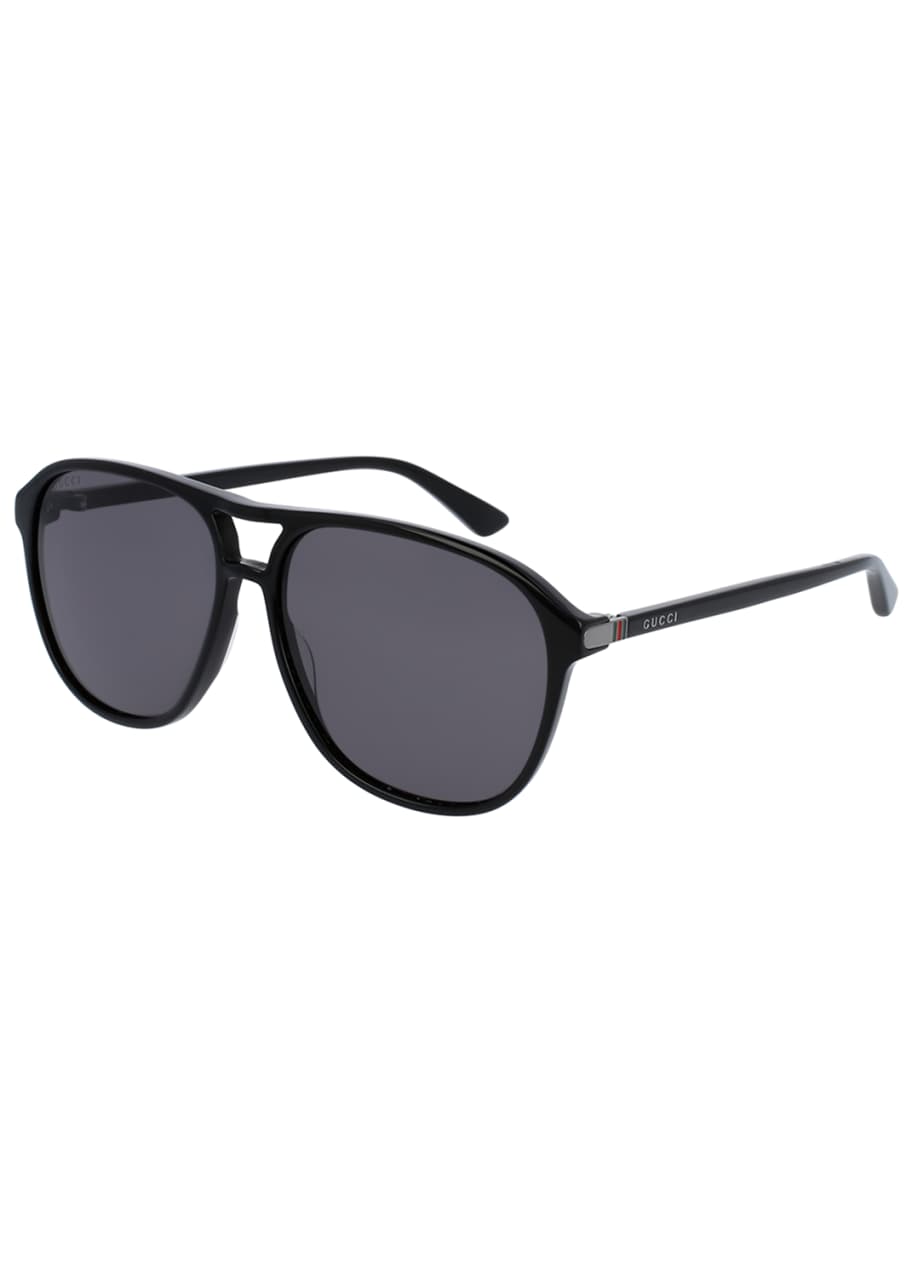 Mens black gucci aviator sunglasses 2025