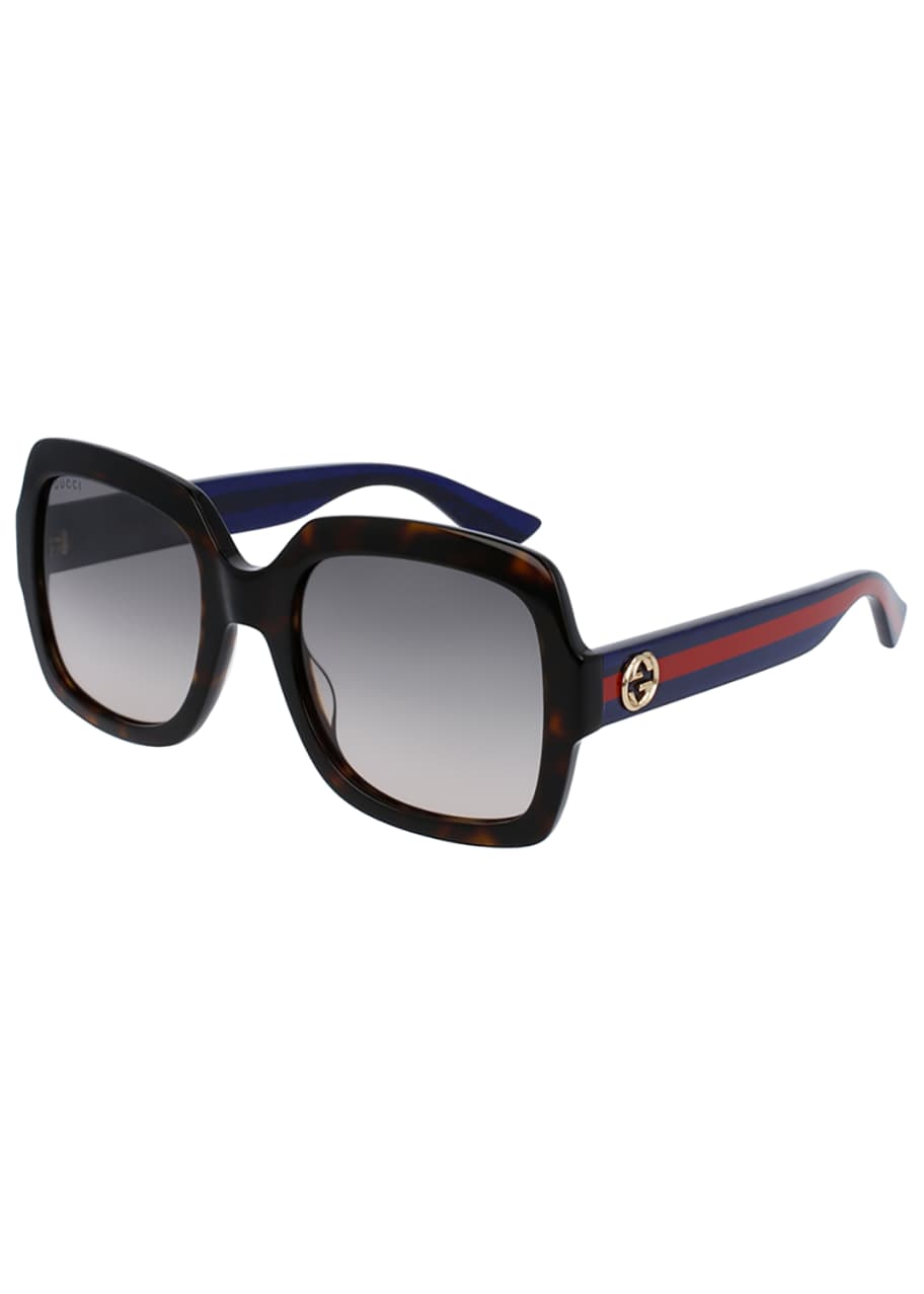 Gucci red and blue sunglasses sales