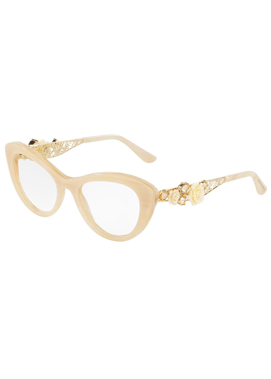 Dolce and gabbana lace glasses hot sale