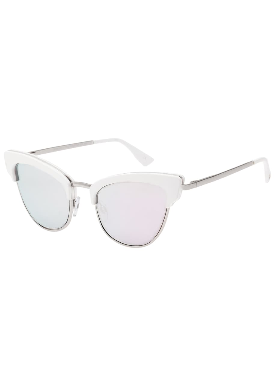 Semi cat eye sunglasses sales