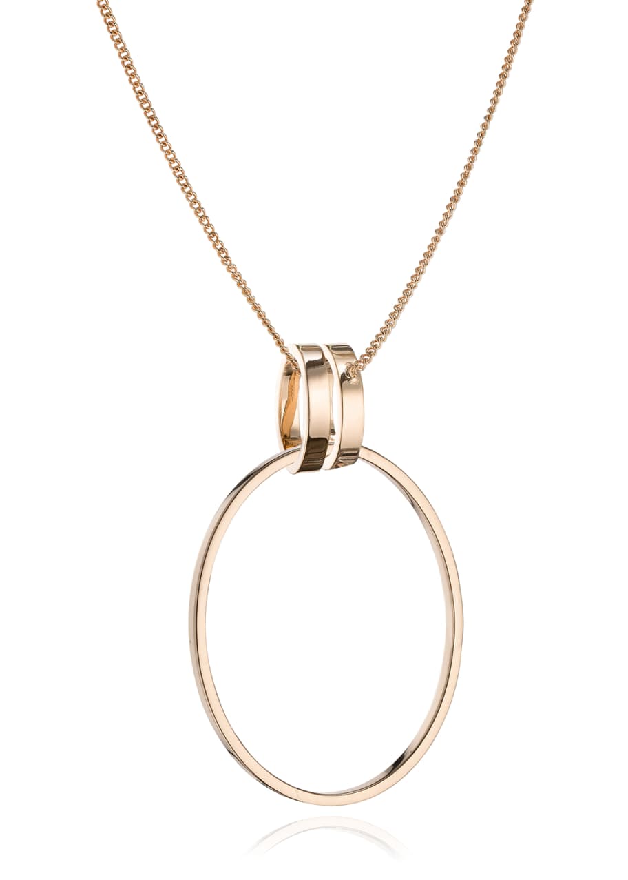 Image 1 of 1: Cassio Open Circle Pendant Necklace