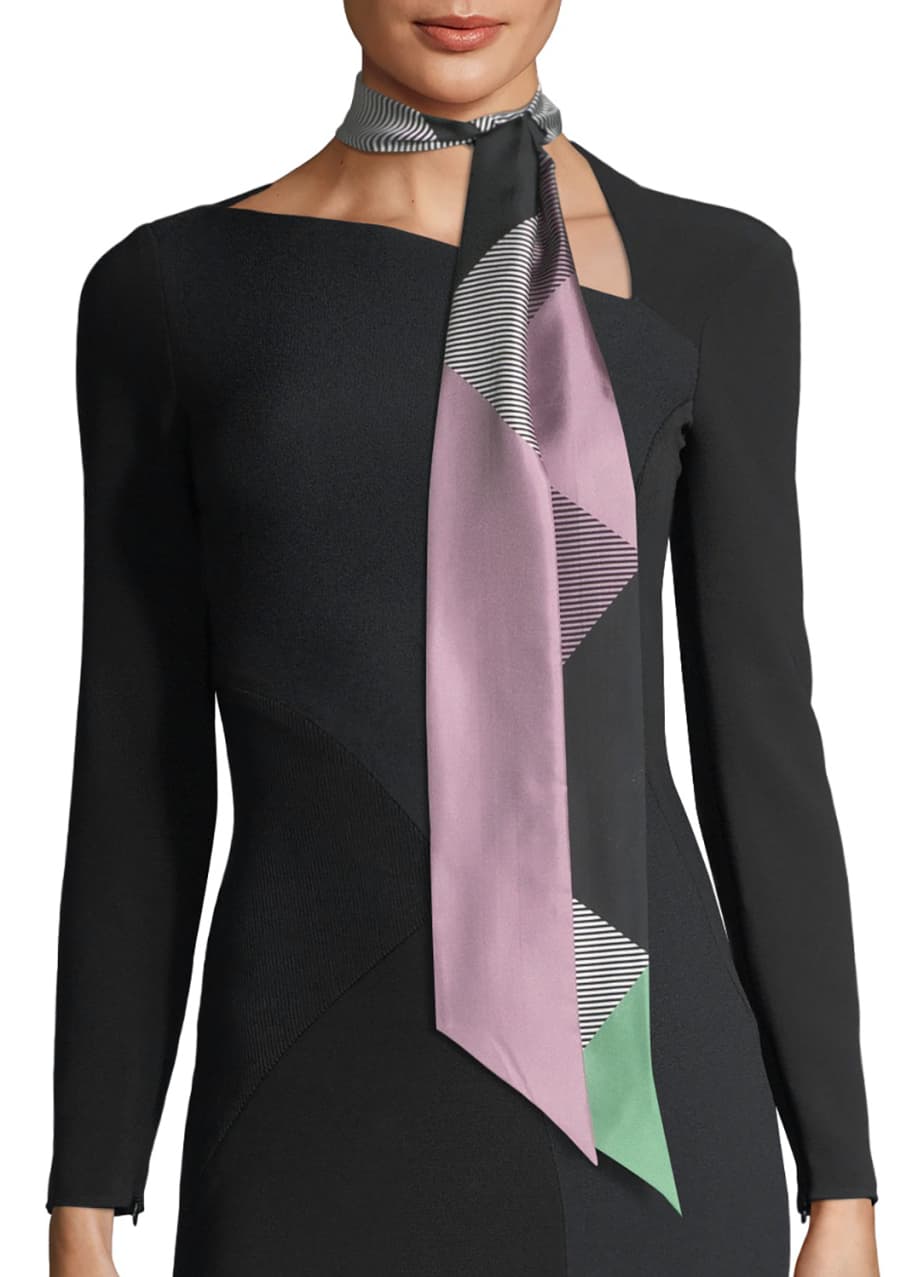 Burberry mega check silk scarf deals