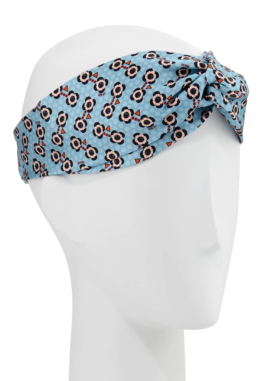 Fendi silk headband top
