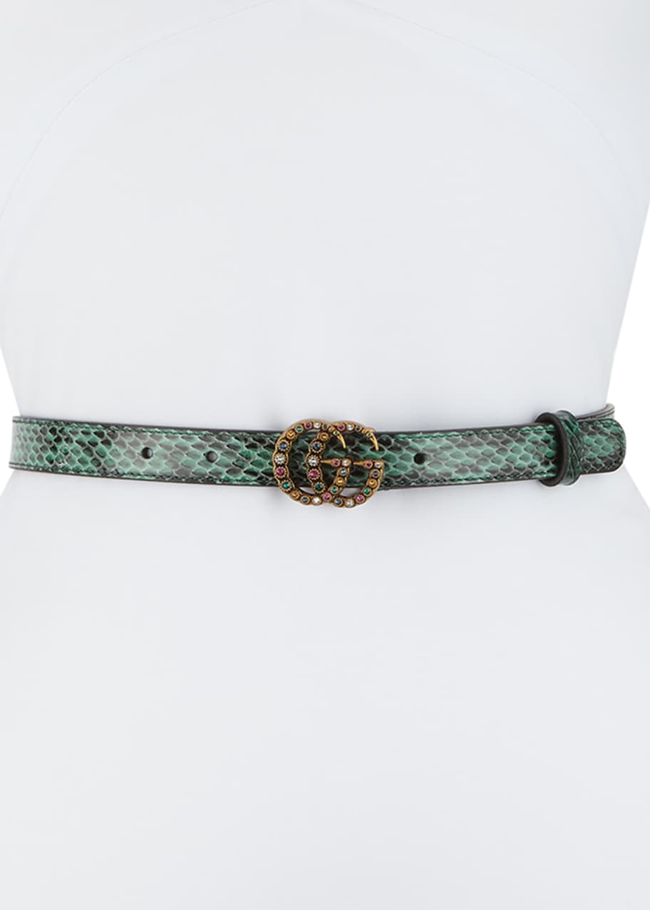 Snakeskin belt gucci 2025