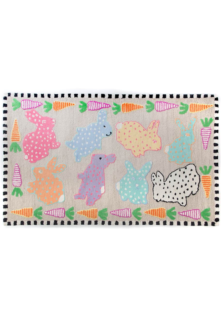 MacKenzieChilds BABY BUNNY RUG Bergdorf Goodman