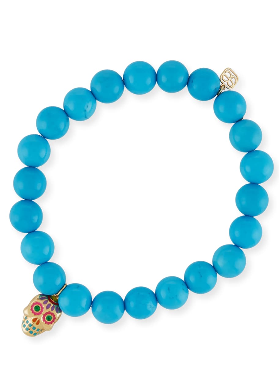 Sugar skull sales charm bracelet