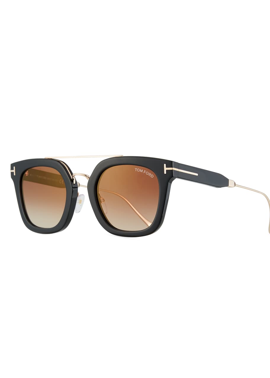 TOM FORD Alex Plastic & Metal Square Unisex Sunglasses - Bergdorf Goodman