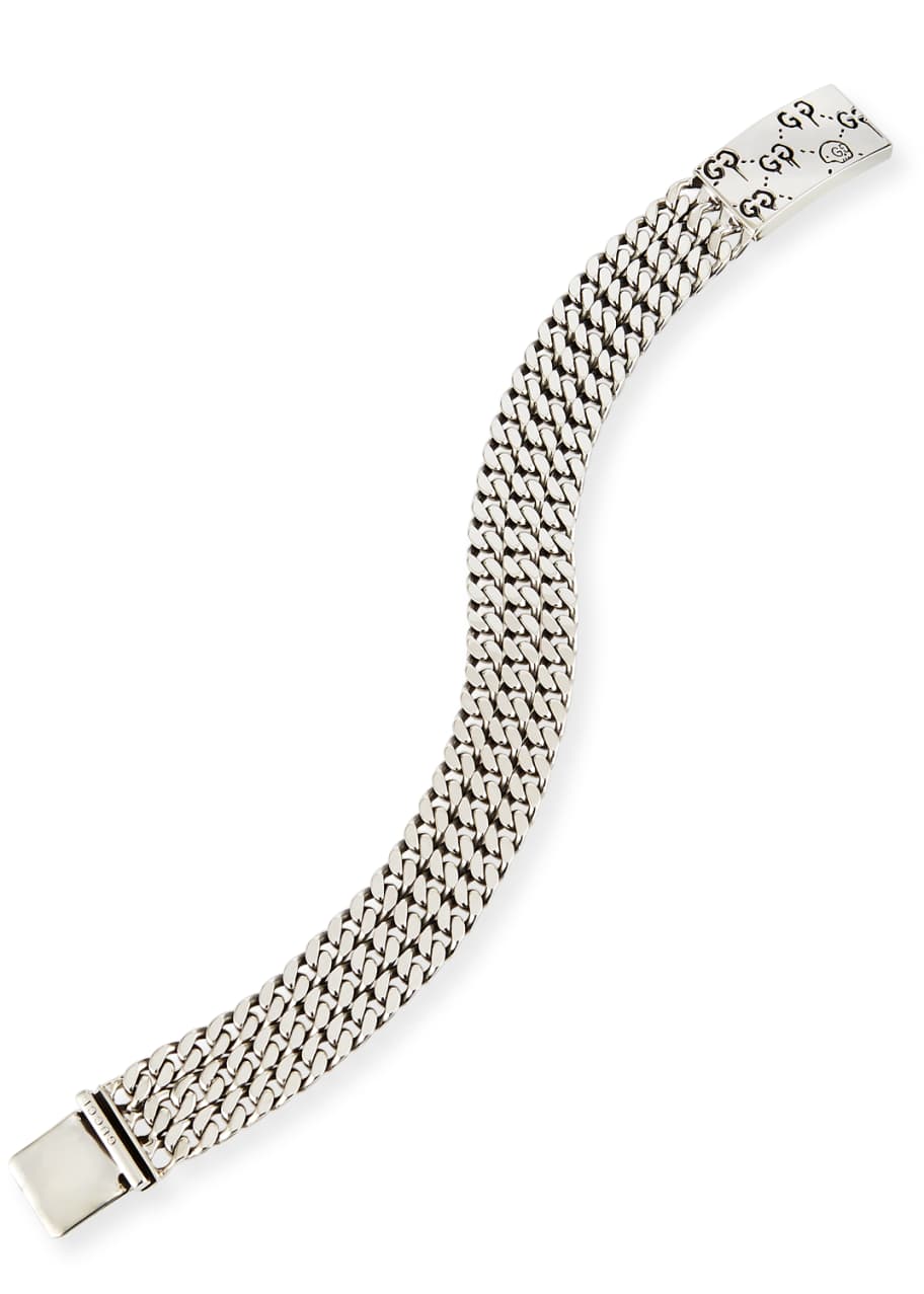 Gucci ghost chain bracelet silver Clearance