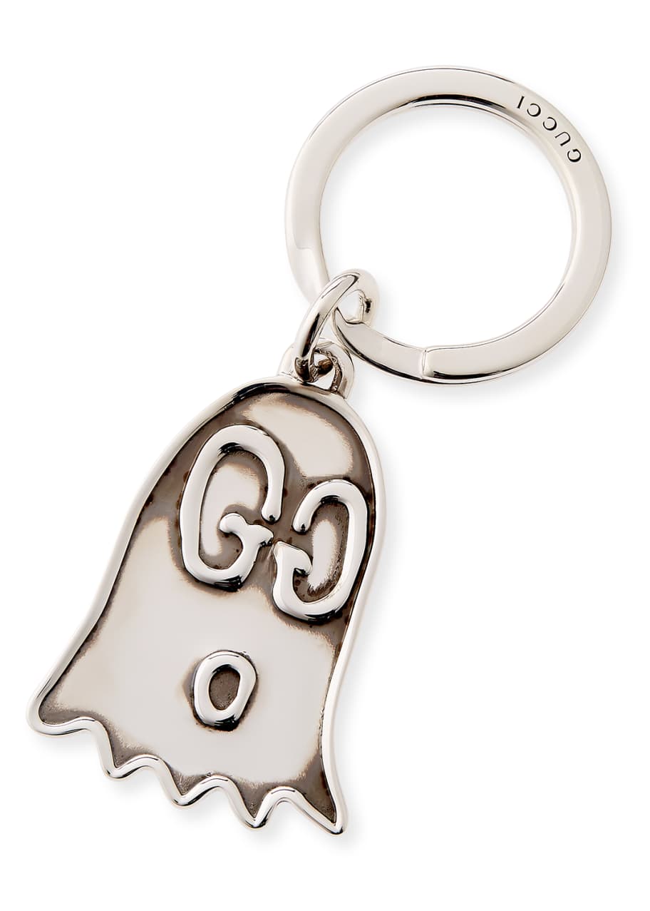 Image 1 of 1: GucciGhost Sterling Silver Key Ring