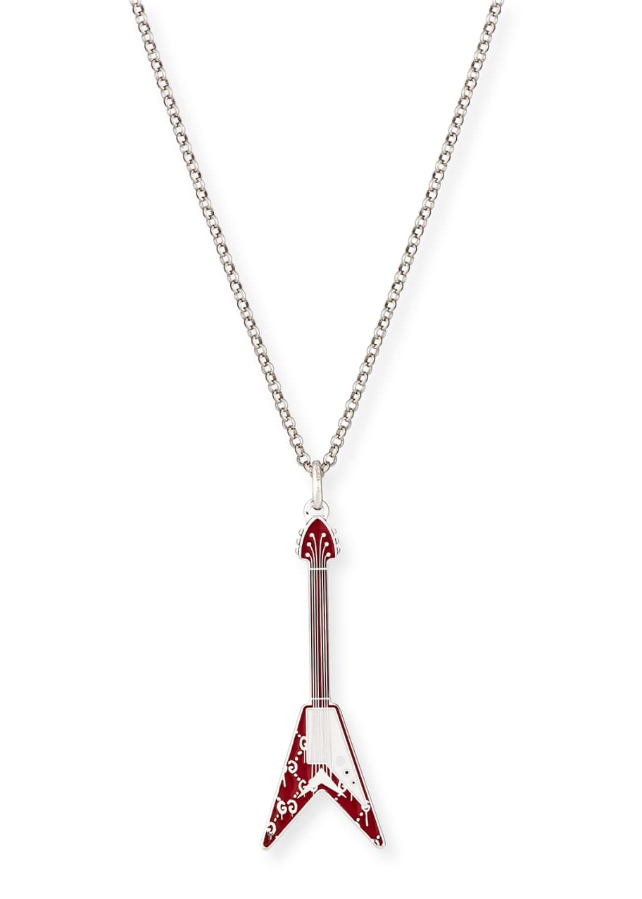Gucci ghost online necklace red