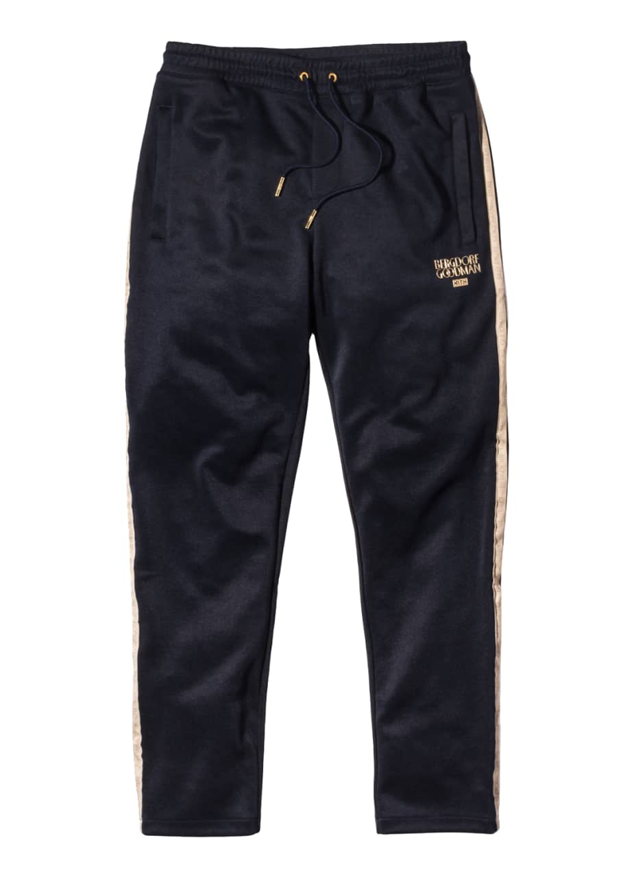 Kith Embroidered Track Pants, Navy - Bergdorf Goodman