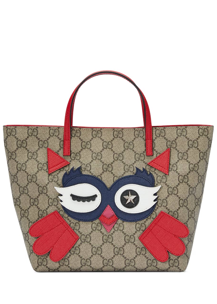Gucci Girls GG Supreme Owl Tote Bag Bergdorf Goodman
