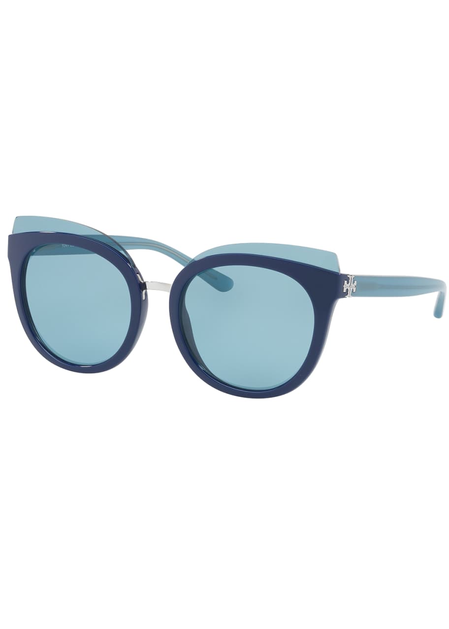Tory Burch Panama Monochromatic Cat-Eye Sunglasses - Bergdorf Goodman