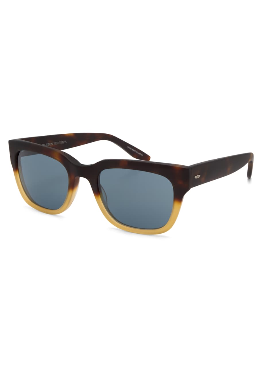 Barton Perreira Stax Rectangular Acetate Sunglasses Bergdorf Goodman