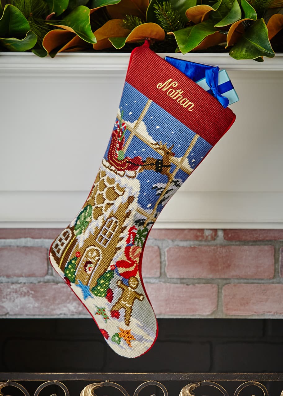 Christmas Charm Needlepoint Stockings