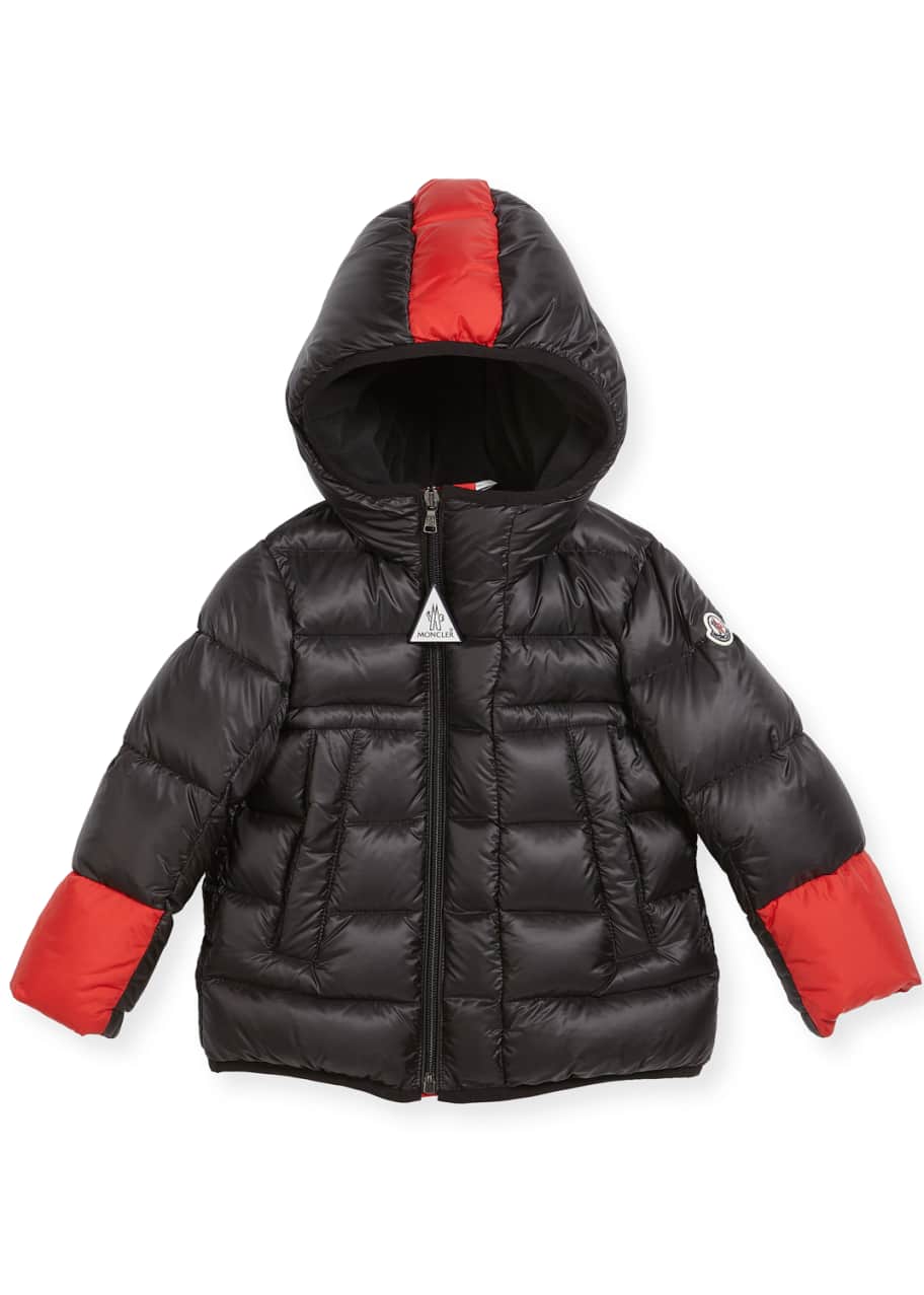 Moncler Boys Drake Colorblock Down Jacket Size 12M 3T Bergdorf