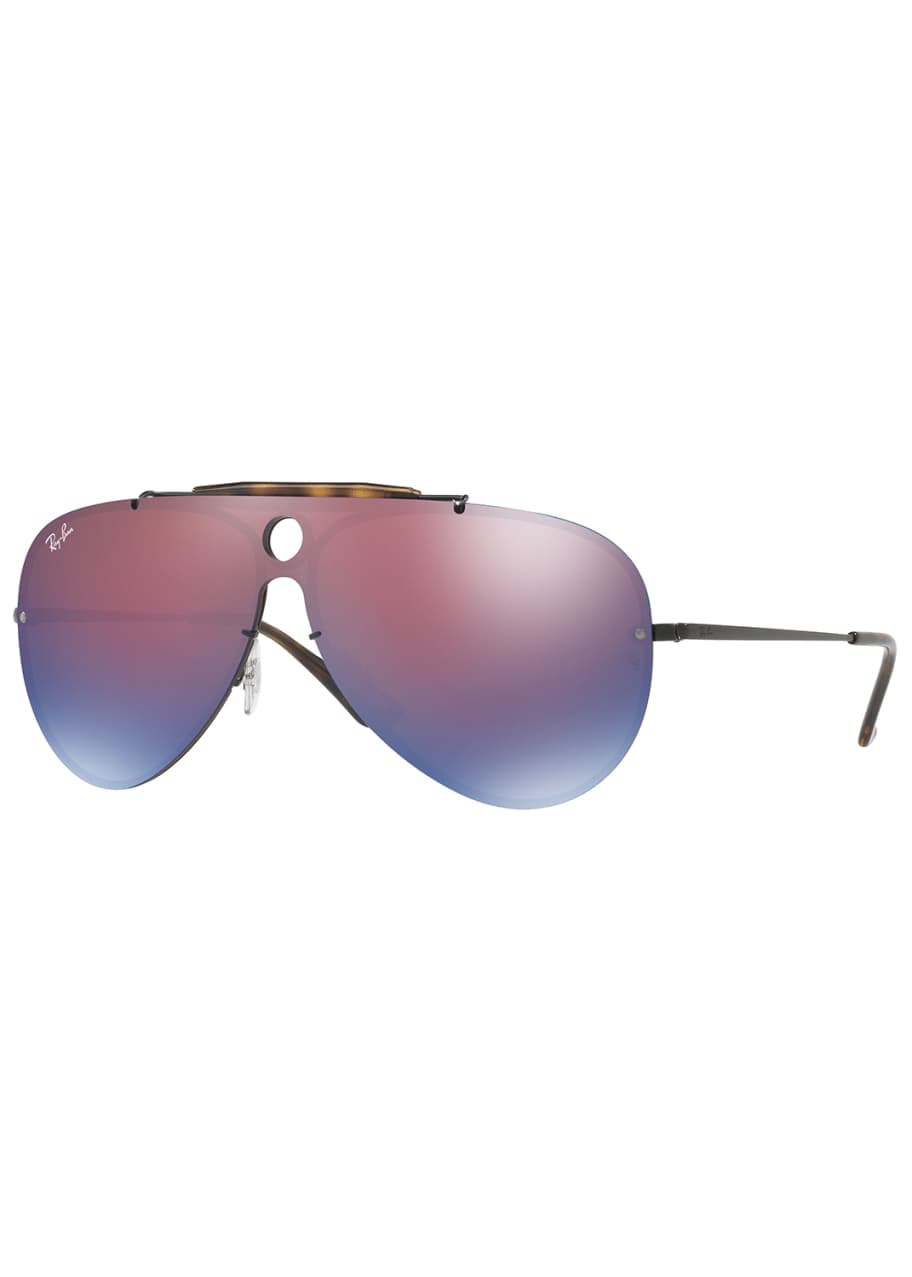 Image 1 of 1: Blaze Shooter Flat Shield Sunglasses