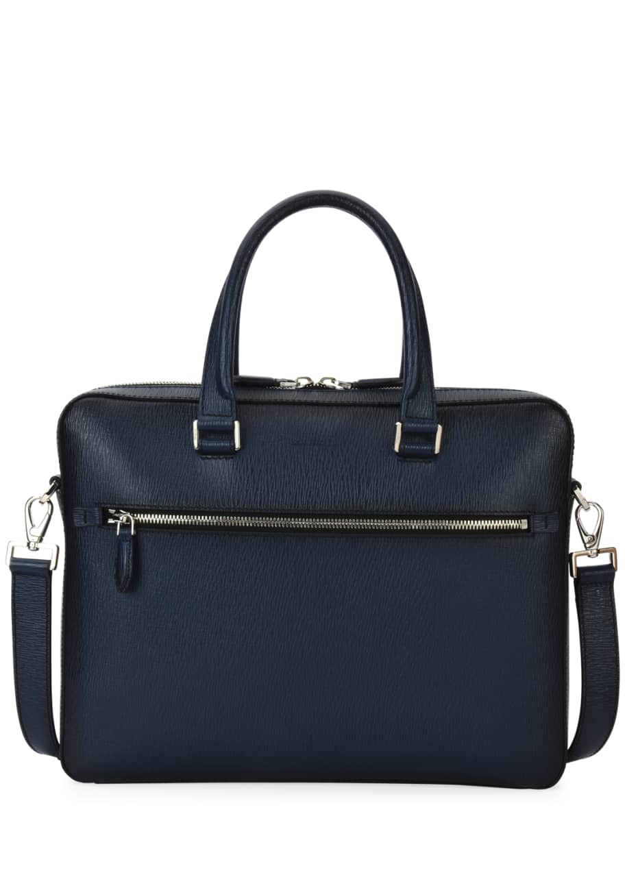 Salvatore Ferragamo Revival Leather Laptop Briefcase Bergdorf Goodman