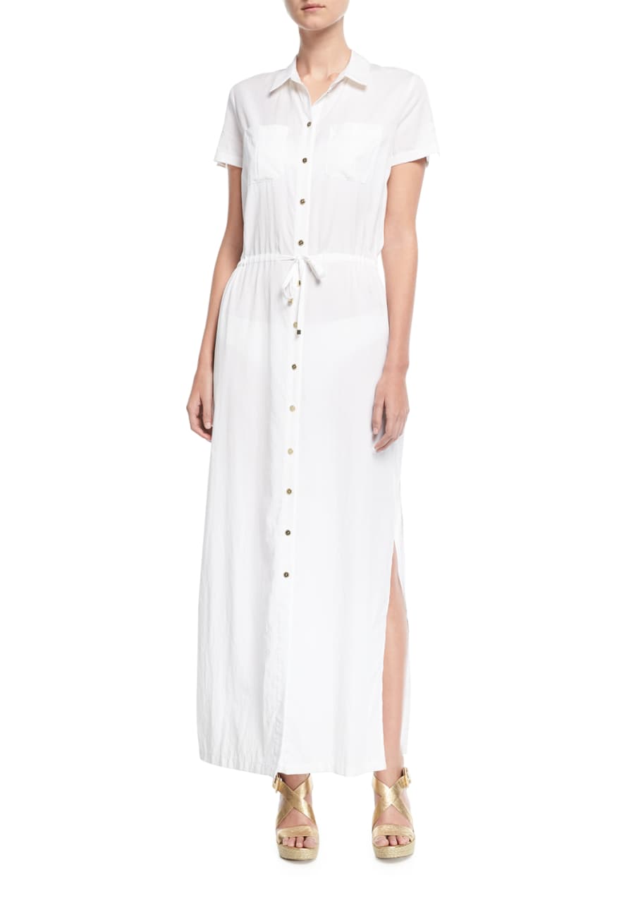 Heidi Klein Maine Maxi Shirtdress Coverup Bergdorf Goodman