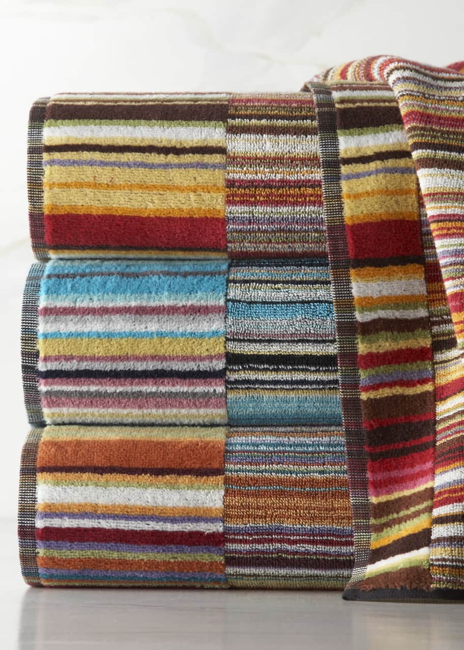 MISSONI タオルケット 140cm x 190cm 日本製　11月3日 未使用品】MISSONI タオルケット ダブルサイズ ストリシア 日本製